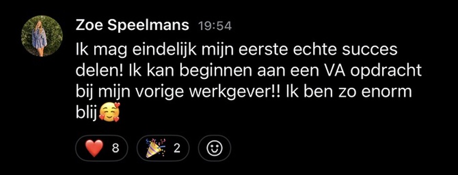 Resultaat uit de HIBOO-community