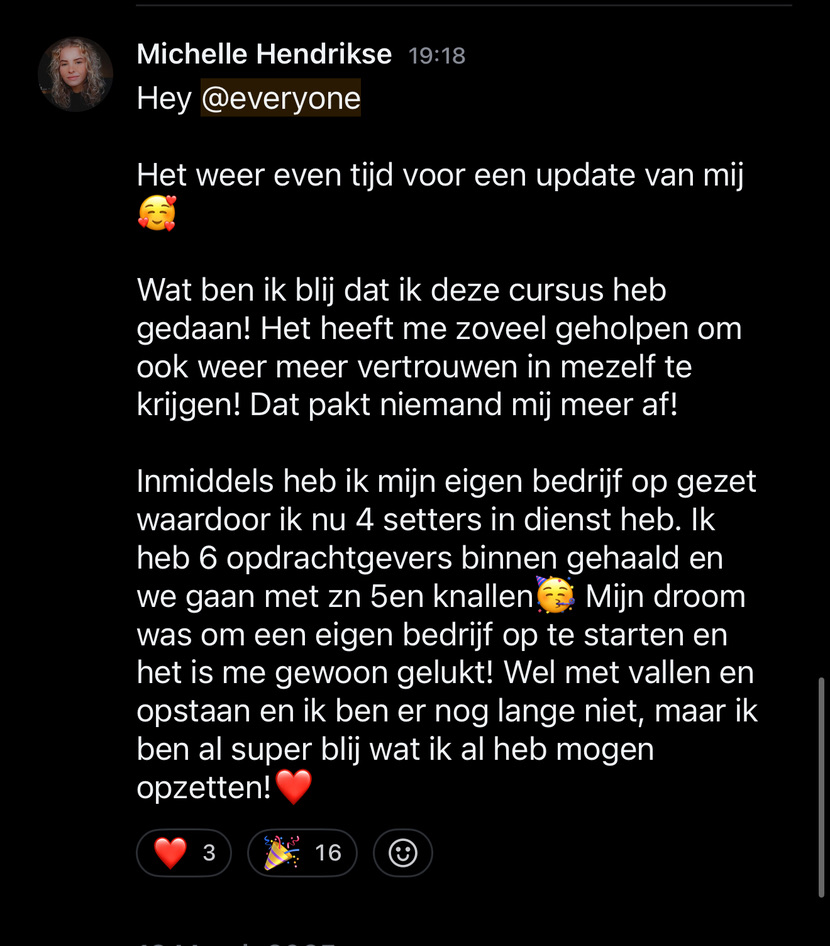 Resultaat uit de HIBOO-community