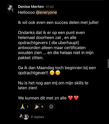 Resultaat uit de HIBOO-community