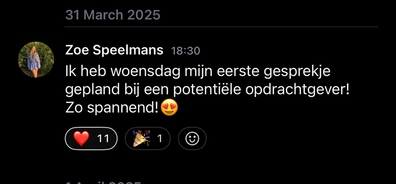 Resultaat uit de HIBOO-community
