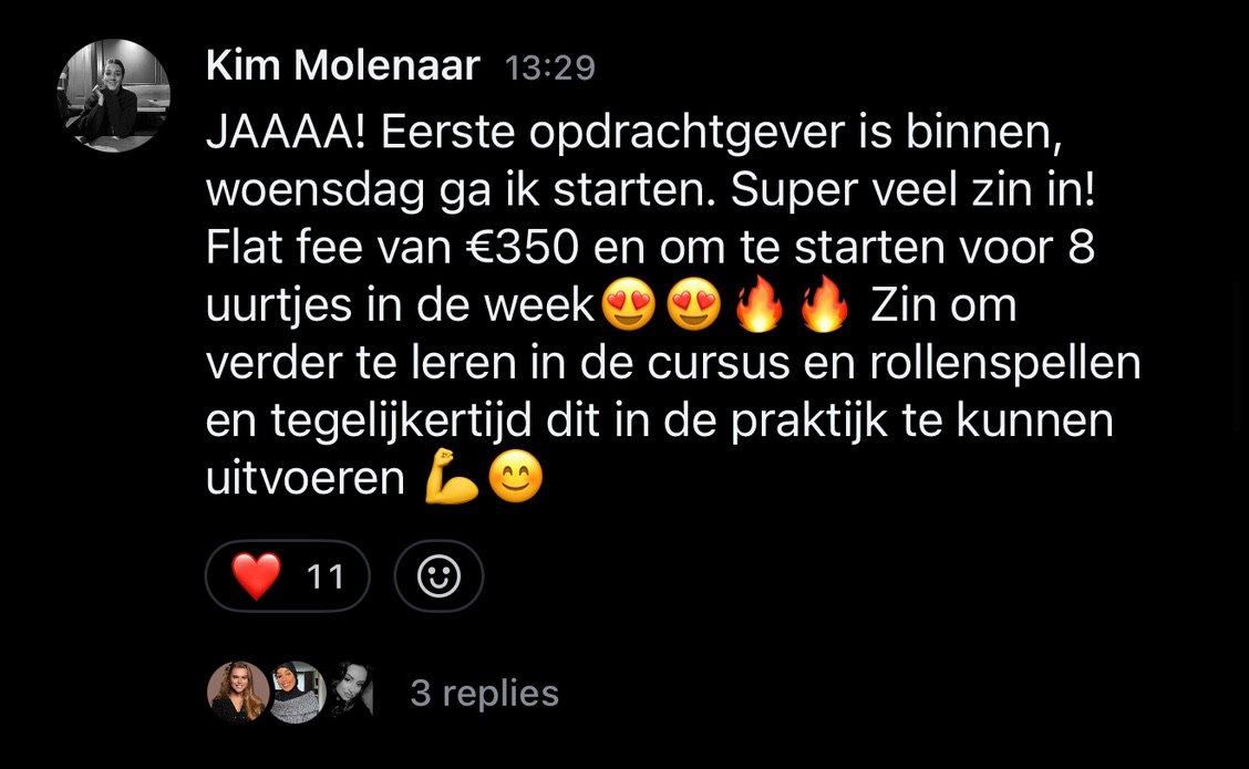 Resultaat uit de HIBOO-community