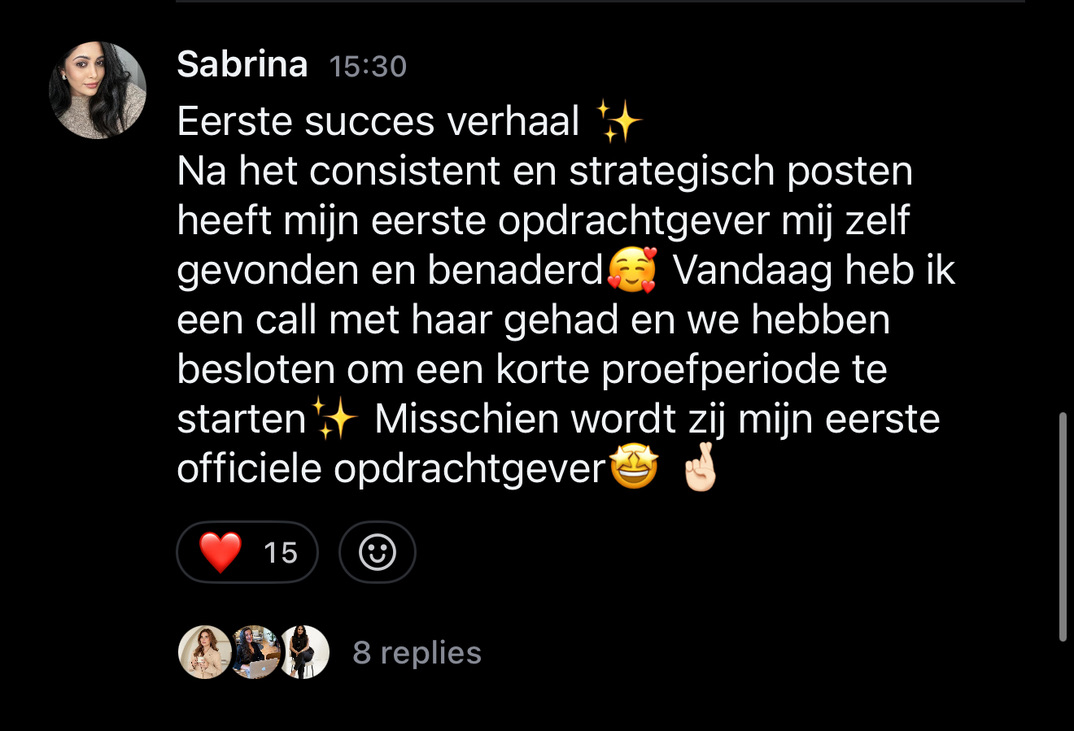 Resultaat uit de HIBOO-community