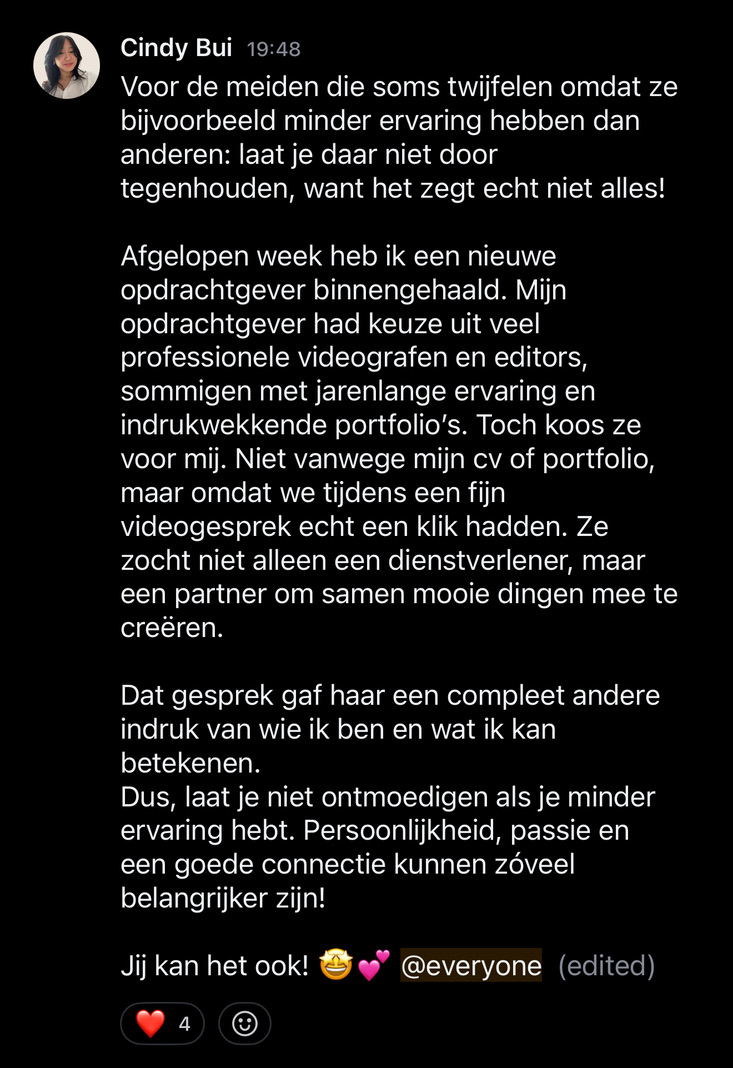 Resultaat uit de HIBOO-community