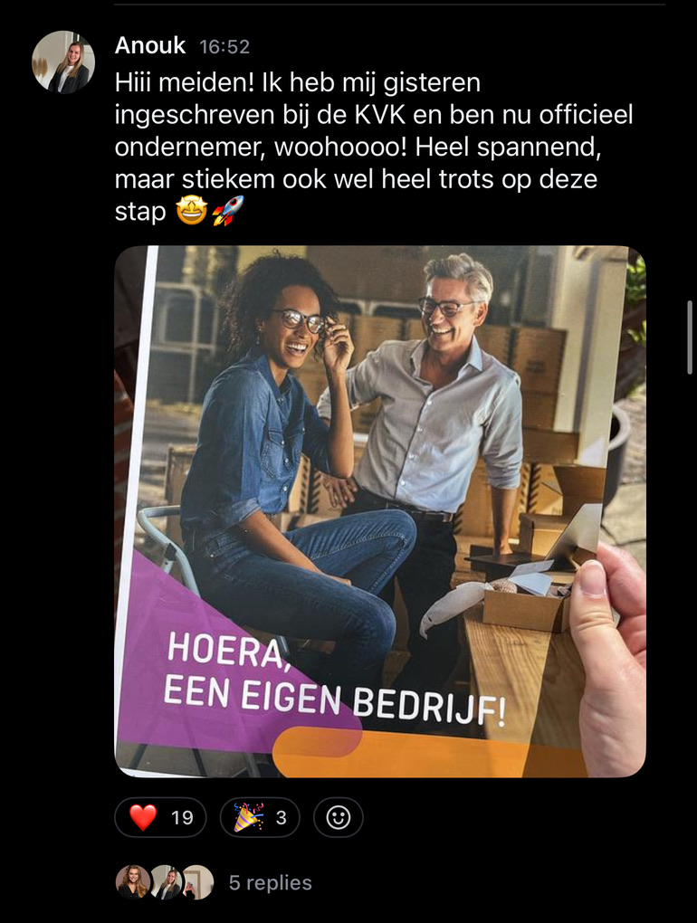 Resultaat uit de HIBOO-community