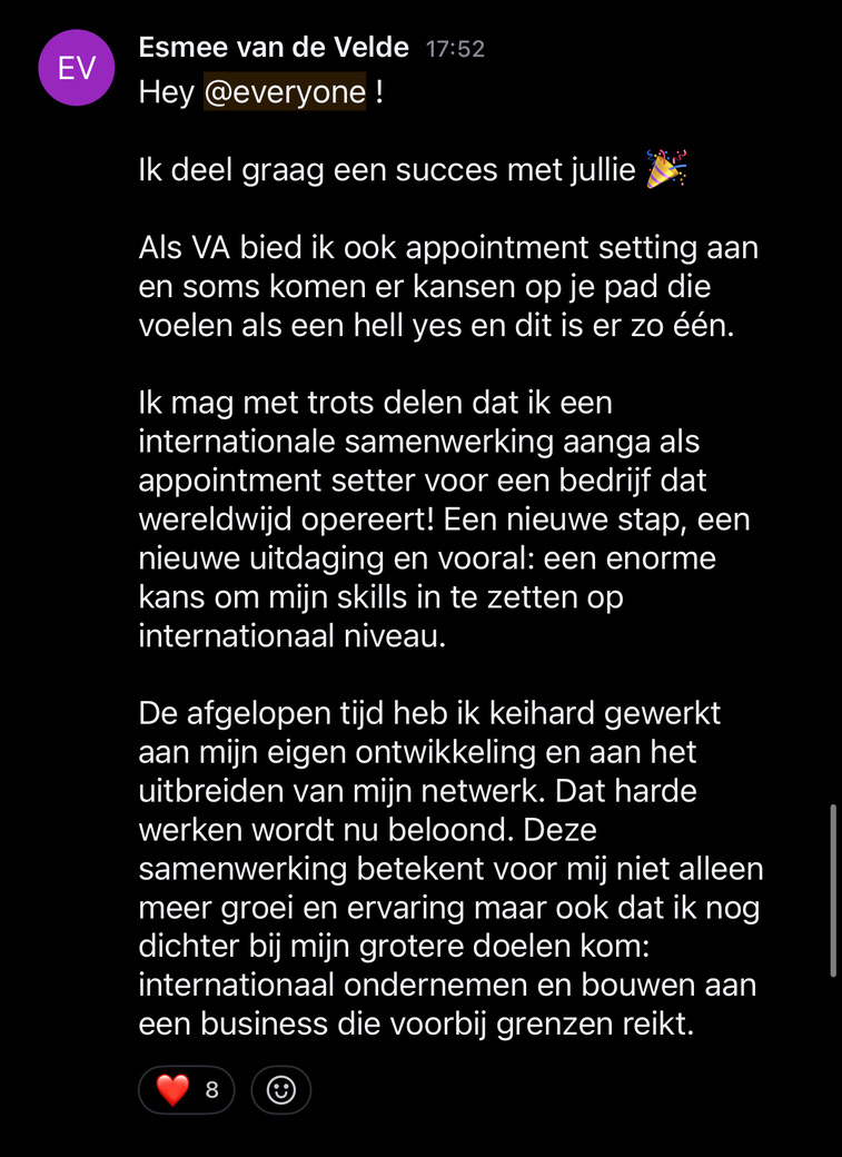 Resultaat uit de HIBOO-community