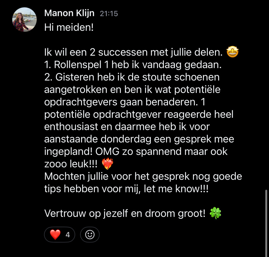 Resultaat uit de HIBOO-community