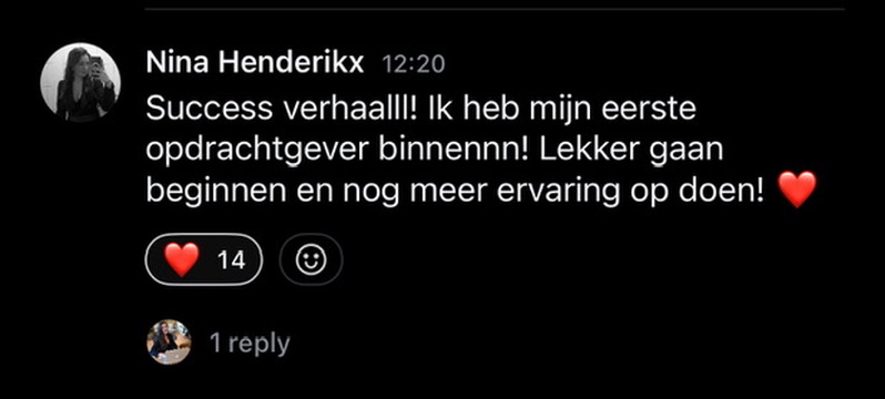 Resultaat uit de HIBOO-community